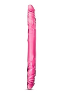 Silikonski dvostruki dildo u roze boji 330740-10